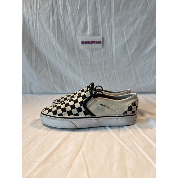 Vans Classic Slip On Sneakers Women's 6.5 Checkerboard Skateboarding Shoes - Picture 3 of 10